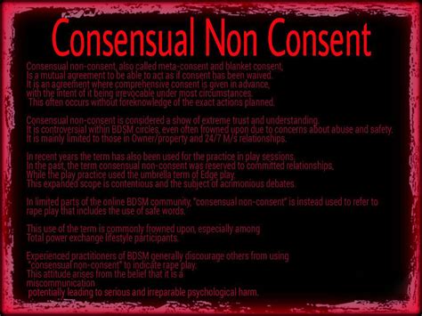 what is cnc in a relationship|5 THINGS YOU NEED TO KNOW ABOUT CONSENSUAL NON。